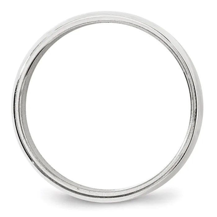 Solid 18K White Gold 8mm Milgrain Half Round MensWomens Wedding Band Ring Size 105 Goldia Rings Solid 18K White Gold 8mm Milgrain Half Round MensWomens Wedding Band Ring Size 105 Goldia Rings