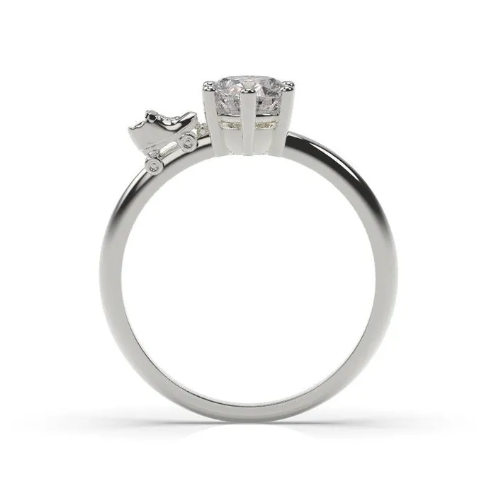 Rings MyUniqueRing Roller Derby Ring Roller Skate Engagement Ring