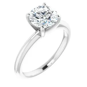 Rings 14K White 75 mm Round Forever One Moissanite Engagement Ring 653378641PSTWBC WB Choice Jewelry Rings 14K White 75 mm Round Forever One Moissanite Engagement Ring 653378641PSTWBC WB Choice Jewelry