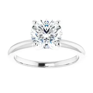 Rings 14K White 75 mm Round Forever One Moissanite Engagement Ring 653378641PSTWBC WB Choice Jewelry Rings 14K White 75 mm Round Forever One Moissanite Engagement Ring 653378641PSTWBC WB Choice Jewelry