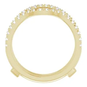 Rings 14K Yellow 12 CTW Diamond FrenchSet Ring Guard Mounting124127601PSTWBC WB Choice Jewelry Rings 14K Yellow 12 CTW Diamond FrenchSet Ring Guard Mounting124127601PSTWBC WB Choice Jewelry