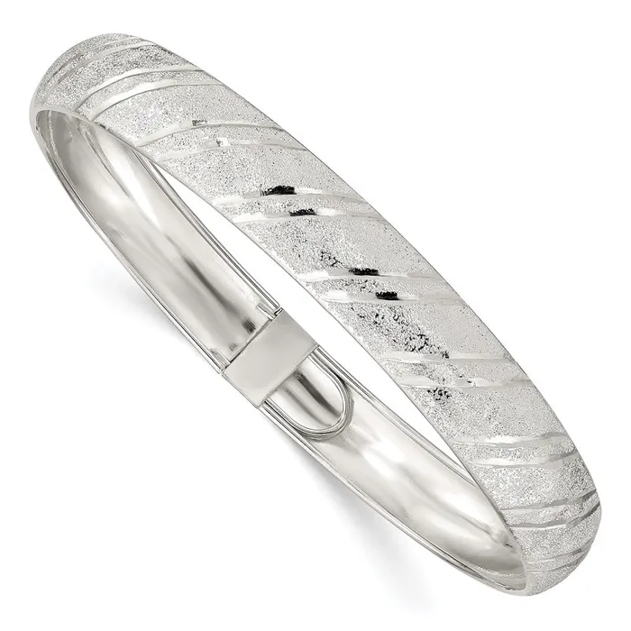 Rings Sterling Silver 105mm Polished DC Flexible BangleWBCQB591 WB Choice Jewelry Rings Sterling Silver 105mm Polished DC Flexible BangleWBCQB591 WB Choice Jewelry