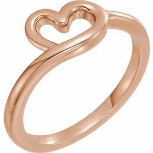WB Choice Jewelry Rings 14K Rose Heart Youth Ring 51743103PSTWBC