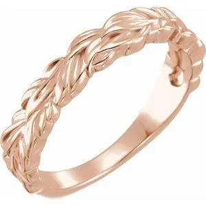 WB Choice Jewelry Rings 14K Rose Stackable Leaf Ring 51768103PSTWBC