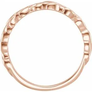 WB Choice Jewelry Rings 14K Rose Stackable Leaf Ring 51768103PSTWBC WB Choice Jewelry Rings 14K Rose Stackable Leaf Ring 51768103PSTWBC
