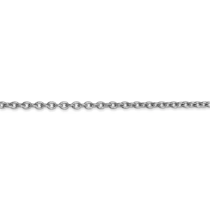 WB Choice Jewelry Rings 14k WG 24mm Round Open Link Cable ChainWBCPEN21116 WB Choice Jewelry Rings 14k WG 24mm Round Open Link Cable ChainWBCPEN21116