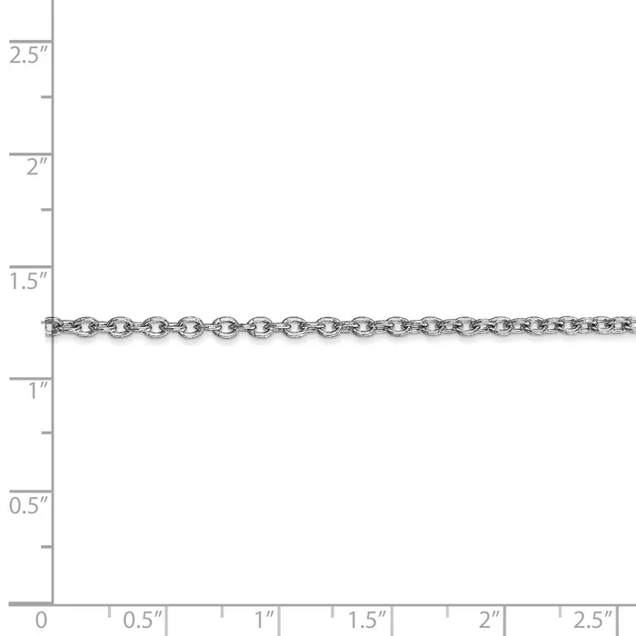 WB Choice Jewelry Rings 14k WG 24mm Round Open Link Cable ChainWBCPEN21116 WB Choice Jewelry Rings 14k WG 24mm Round Open Link Cable ChainWBCPEN21116