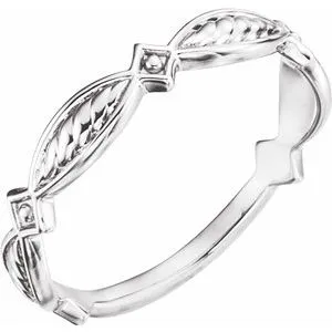 WB Choice Jewelry Rings 14K White Stackable Ring51637101PSTWBC