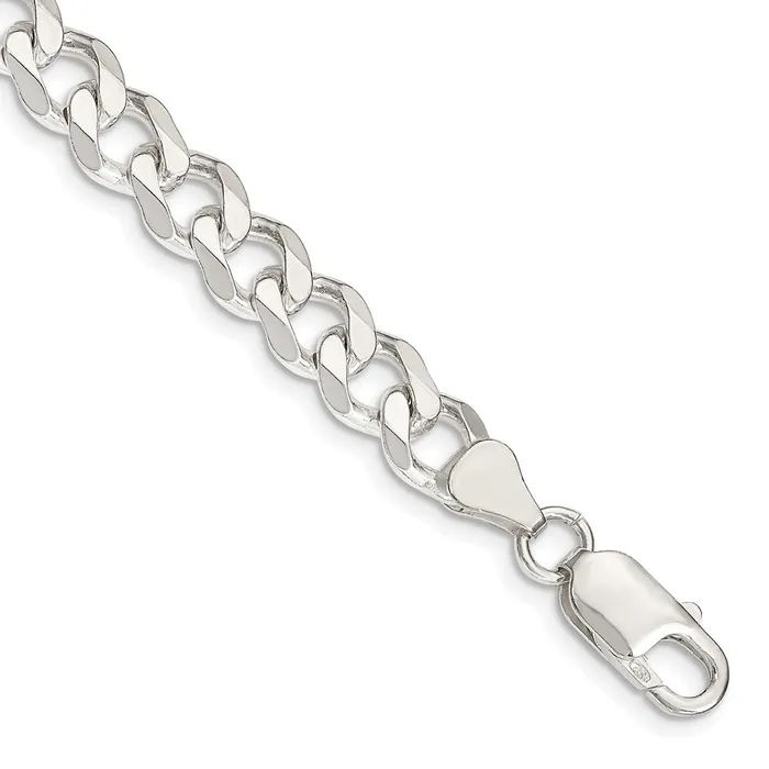 WB Choice Jewelry Rings Sterling Silver 75mm Curb ChainWBCQCB2009