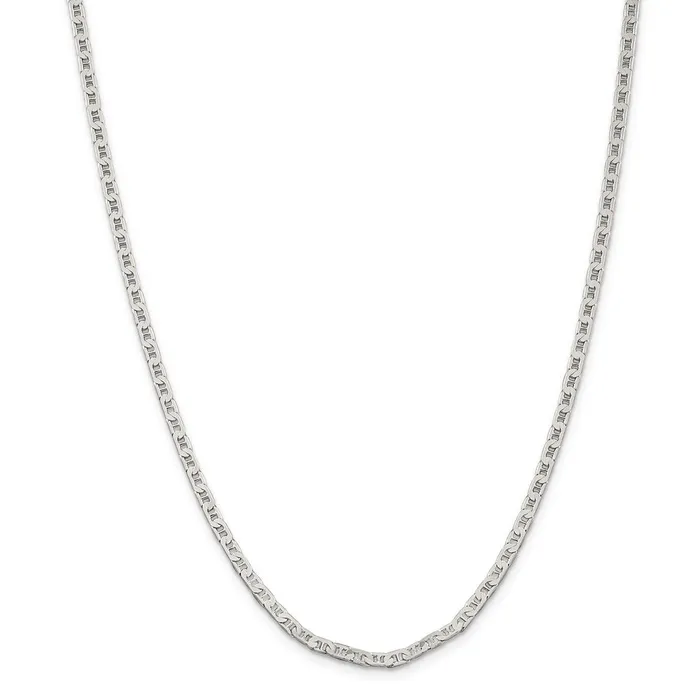 WB Choice Jewelry Sterling Silver 3mm Flat Anchor ChainWBCQAN08028 Rings