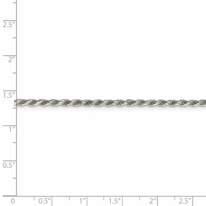 WB Choice Jewelry Sterling Silver Rhodiumplated 225mm Diamondcut Rope ChainWBCQDC050R26 Rings WB Choice Jewelry Sterling Silver Rhodiumplated 225mm Diamondcut Rope ChainWBCQDC050R26 Rings