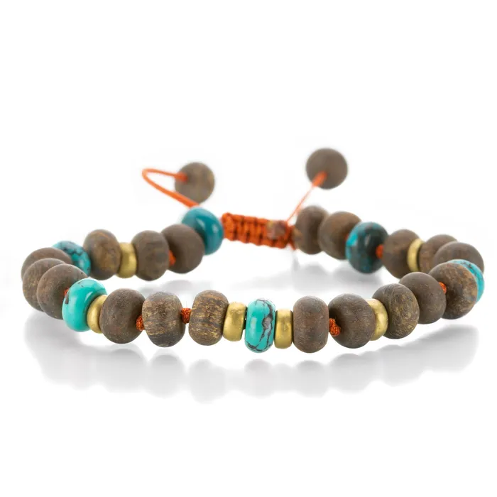 8mm Turquoise Bronzite Bead Bracelet Joseph Brooks Bracelets