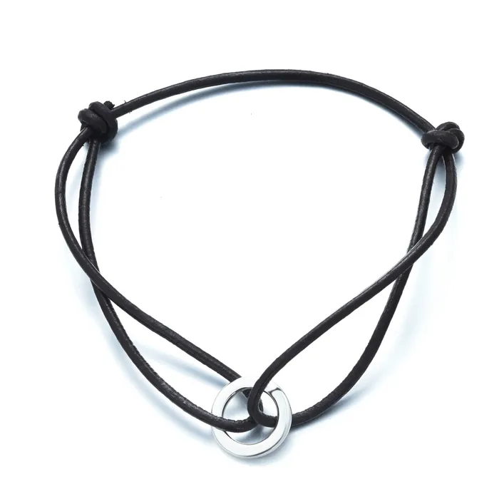 AEON II San Francisco Bracelet Brown Cord Rhodium Plated 925 Silver Spirito Rosa Bracelets AEON II San Francisco Bracelet Brown Cord Rhodium Plated 925 Silver Spirito Rosa Bracelets