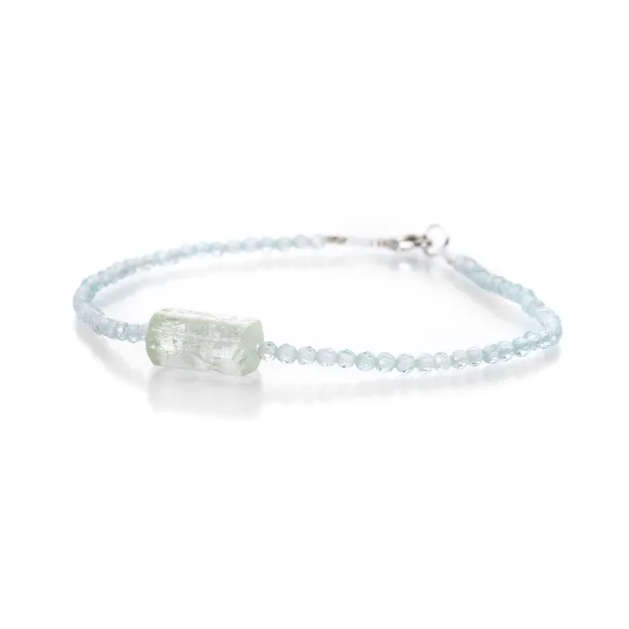 Blue Topaz and Beryl Beaded Bracelet Margaret Solow Bracelets