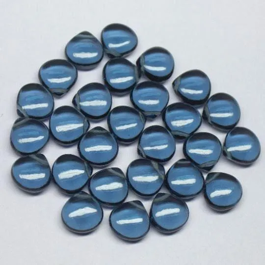 Earrings London Blue Quartz Smooth Heart Drop Gemstone Briolette Pair Beads 7pc 12mm Jalvi Co Earrings London Blue Quartz Smooth Heart Drop Gemstone Briolette Pair Beads 7pc 12mm Jalvi Co