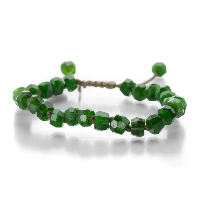 Joseph Brooks Bracelets 8mm Chrome Diopside Bead Bracelet