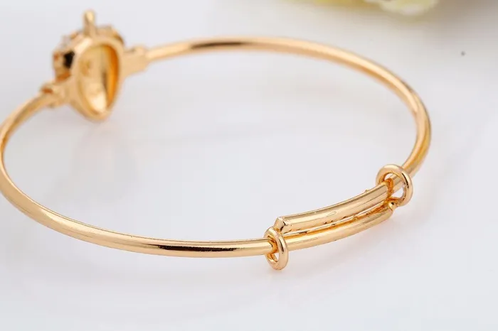 Earrings Gold Color Red Strawberry Pave Bangles Bracelets sparklingselections