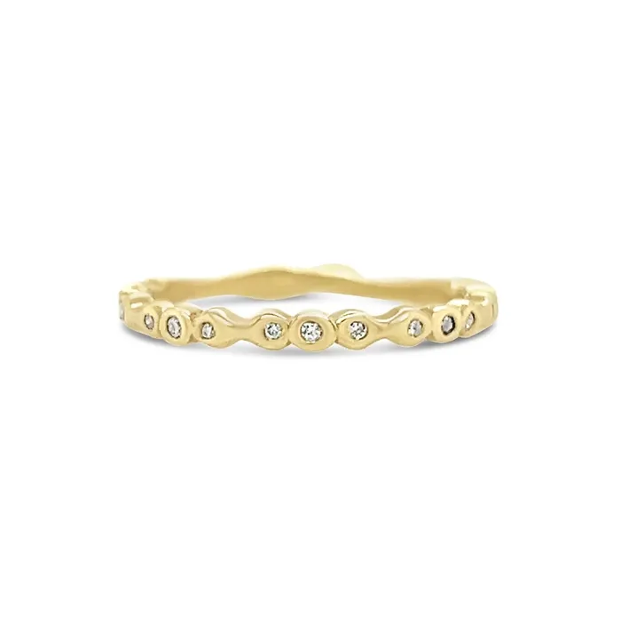 Emily Amey Jewelry Tidal Waves Diamond Band In 14k Gold Rings