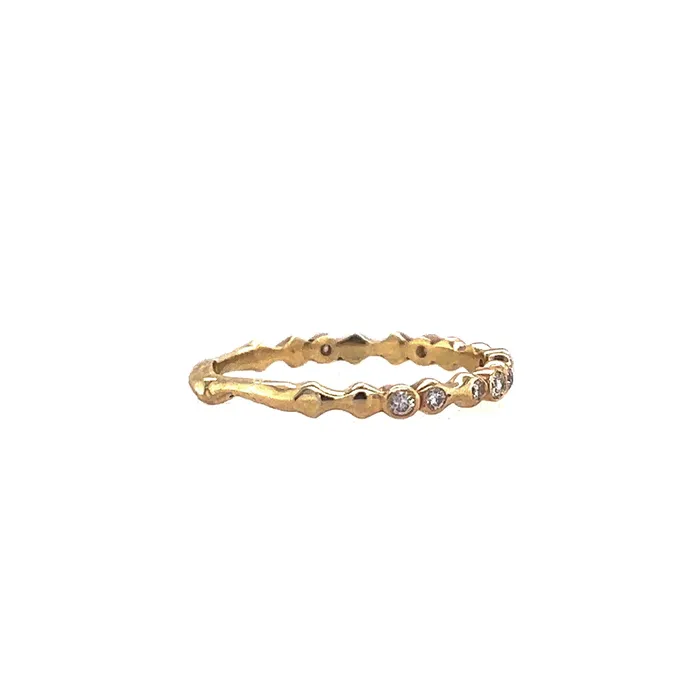 Emily Amey Jewelry Tidal Waves Diamond Band In 14k Gold Rings