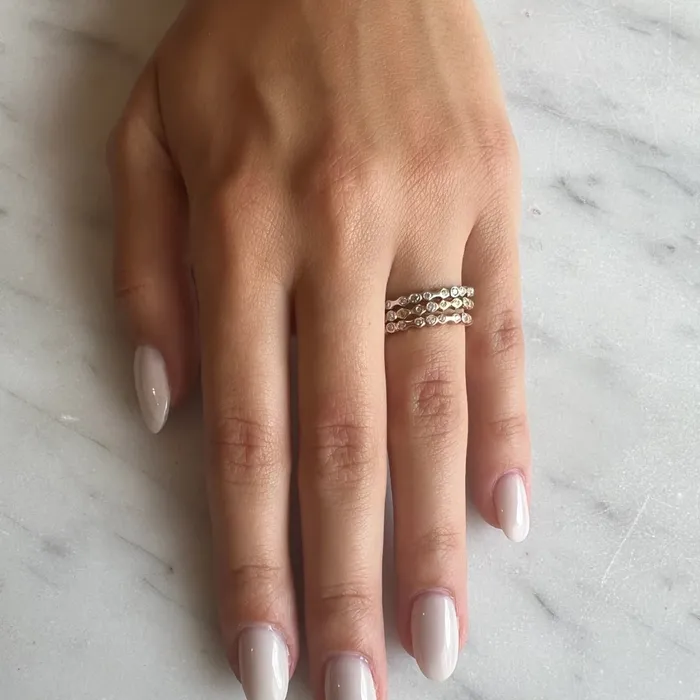 Emily Amey Jewelry Tidal Waves Diamond Band In 14k Gold Rings
