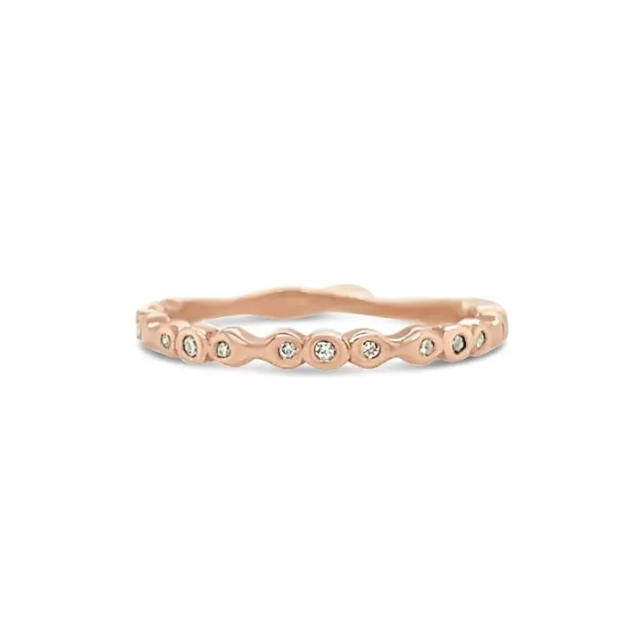 Emily Amey Jewelry Tidal Waves Diamond Band In 14k Gold Rings