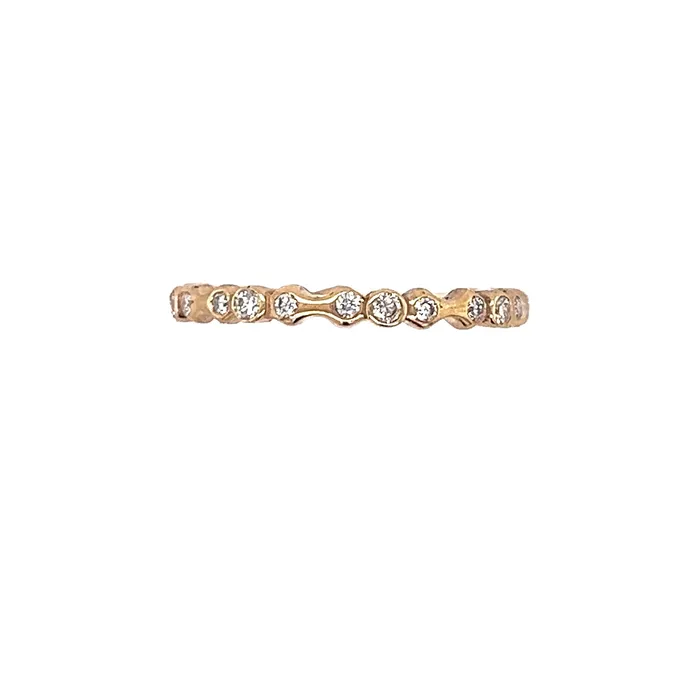 Emily Amey Jewelry Tidal Waves Diamond Band In 14k Gold Rings