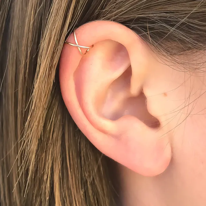 Infinity Cartilage Ear Cuff Hoops By Hand Earrings