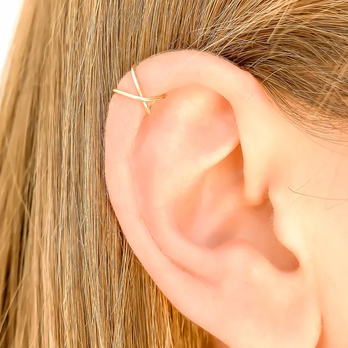 Infinity Cartilage Ear Cuff Hoops By Hand Earrings