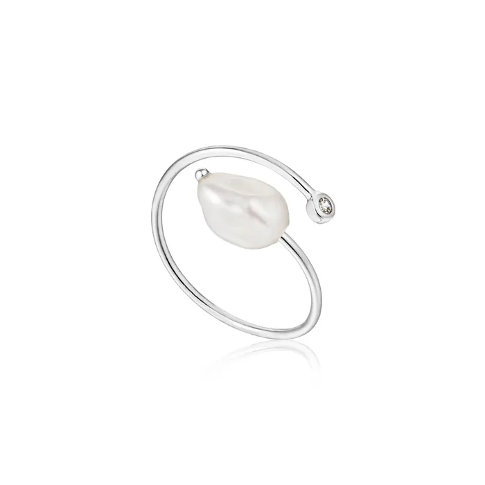 Rings Ania Haie Pearl Twist Adjustable Ring