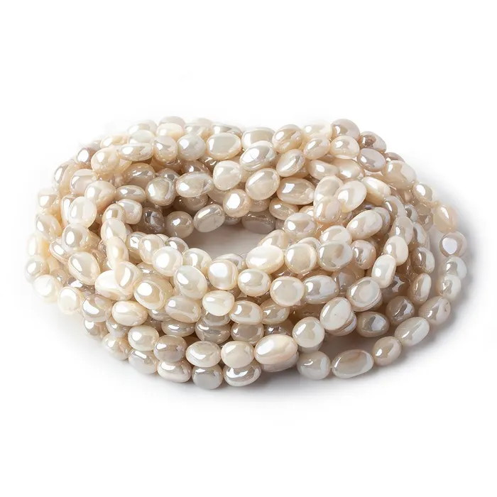 6x79x7mm Silver Mystic Creamy White Moonstone plain nuggets 16 inch 50 beads Beadsofcambaycom Rings 6x79x7mm Silver Mystic Creamy White Moonstone plain nuggets 16 inch 50 beads Beadsofcambaycom Rings