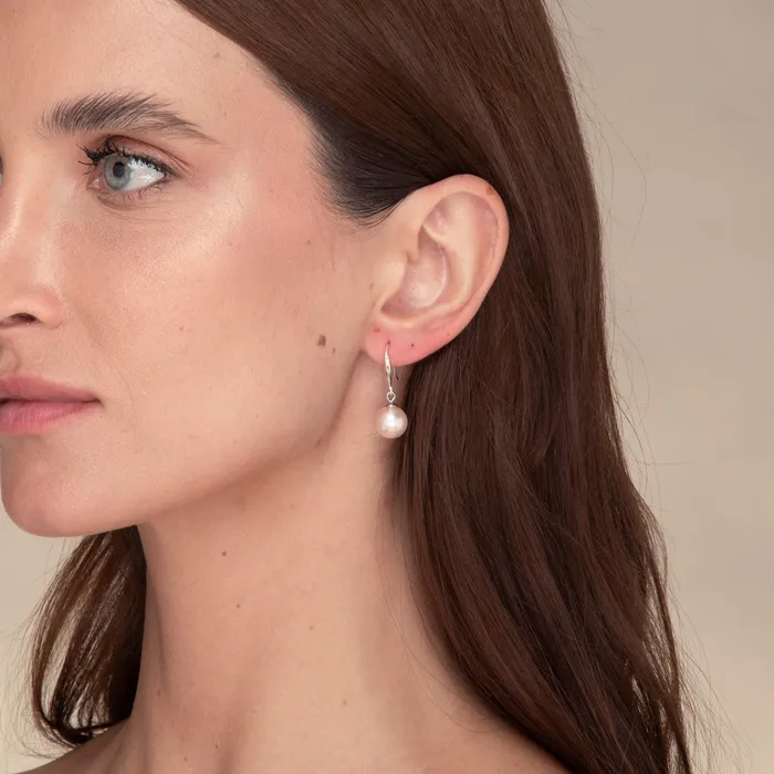 Pink Freshwater Pearl Drop Earrings Camile Stone Earrings Pink Freshwater Pearl Drop Earrings Camile Stone Earrings