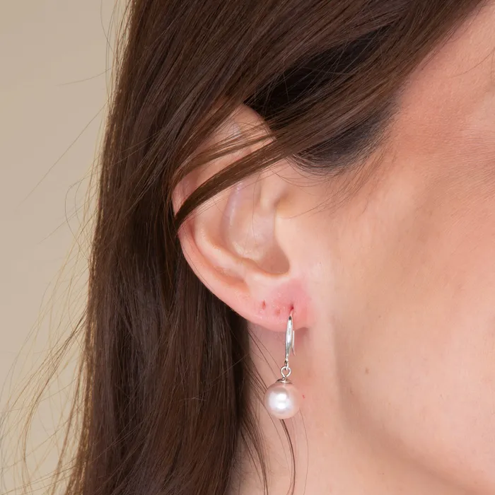 Pink Freshwater Pearl Drop Earrings Camile Stone Earrings Pink Freshwater Pearl Drop Earrings Camile Stone Earrings