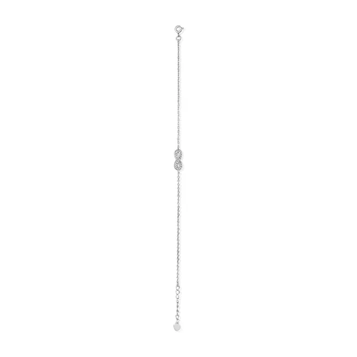 Bracelets Teeda BZ7001 Infinity Symbol Cubic Zirconia Bracelet