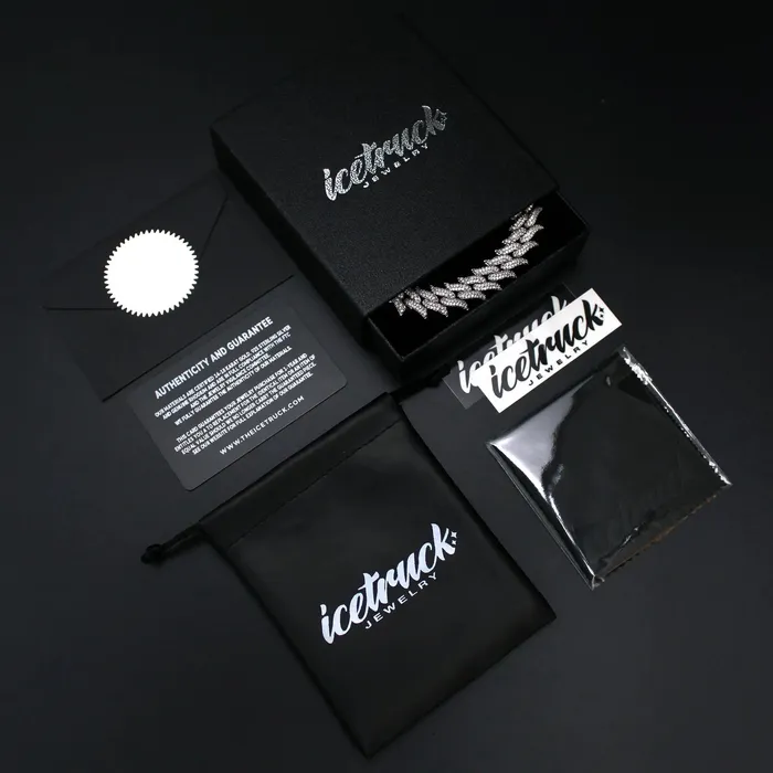 Bracelets The Icetruck 14mm Moissanite Prong Cuban Bracelet in 925 Silver