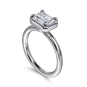 Gabriel Contemporary Collection 14K White Gold 000ctw 4 Prong Style Diamond SemiMount Engagement Ring GABRIEL CO Rings Gabriel Contemporary Collection 14K White Gold 000ctw 4 Prong Style Diamond SemiMount Engagement Ring GABRIEL CO Rings
