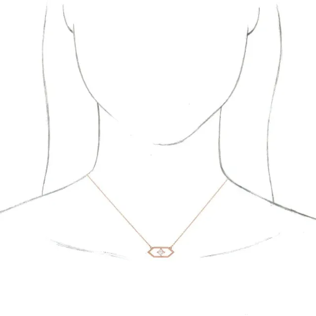 Necklaces 302 Fine Jewelry Geometric 14 CTW Diamond 18 or 16 Necklace Solid 14K Yellow Rose Gold