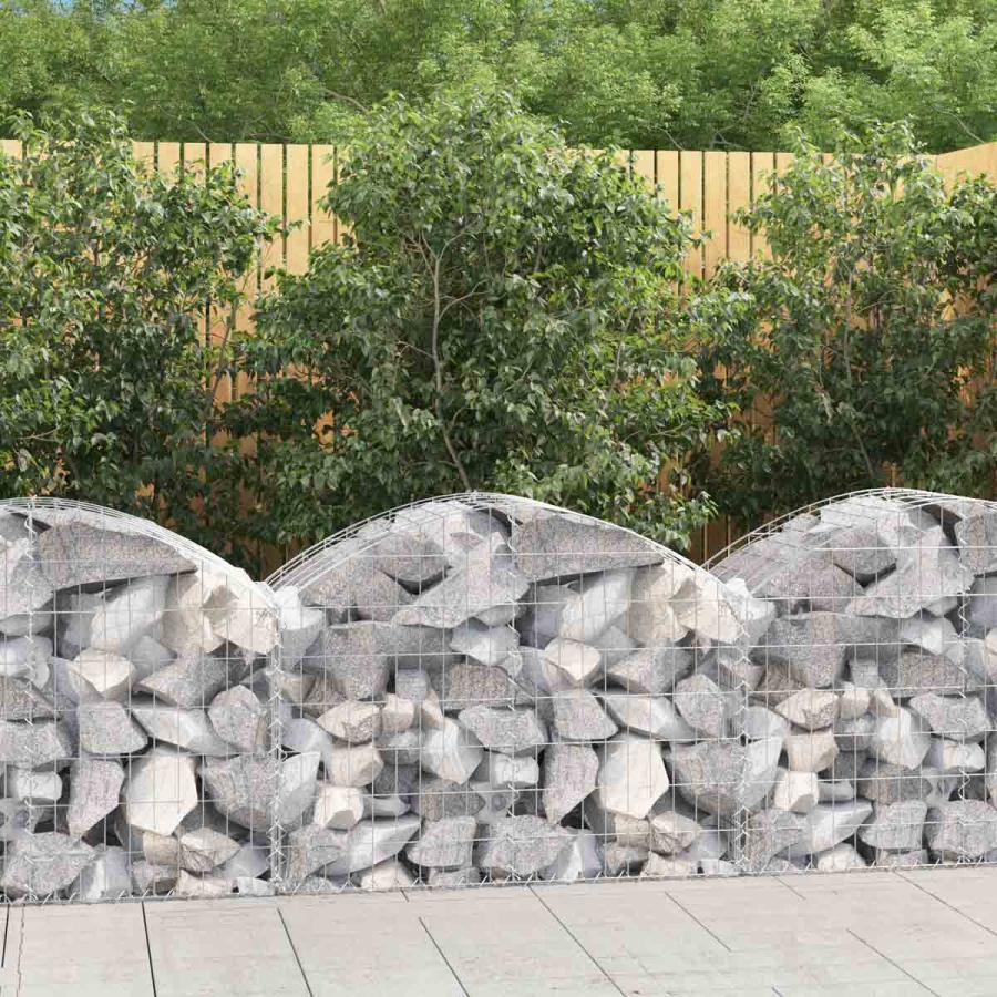 Fencing Decking & Landscaping |  Arched Gabion Basket 100X50X60/80Cm Galvanised Iron Fencing Decking & Landscaping Fencing Decking & Landscaping