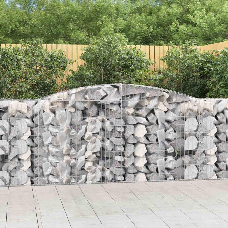 Fencing Decking & Landscaping |  Arched Gabion Baskets 4Pc 400X50X100/120Cm Fencing Decking & Landscaping Fencing Decking & Landscaping