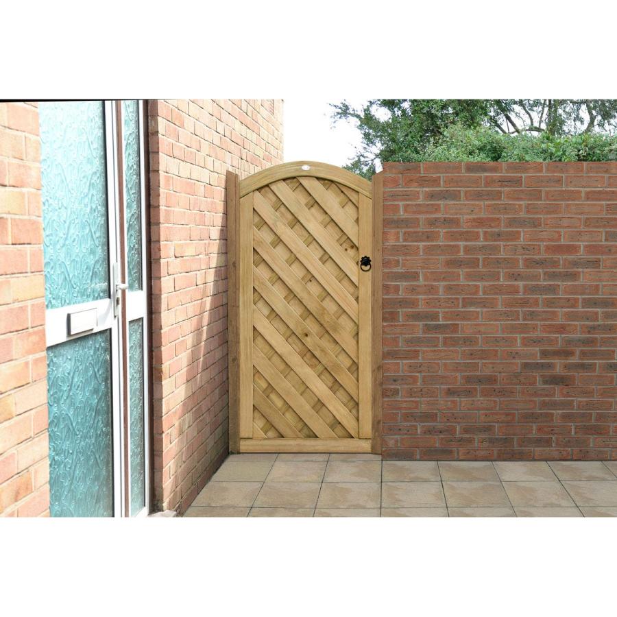 Fencing Decking & Landscaping |  Europa Dome Gate 6Ft (1.83M High) Fencing Decking & Landscaping Brown