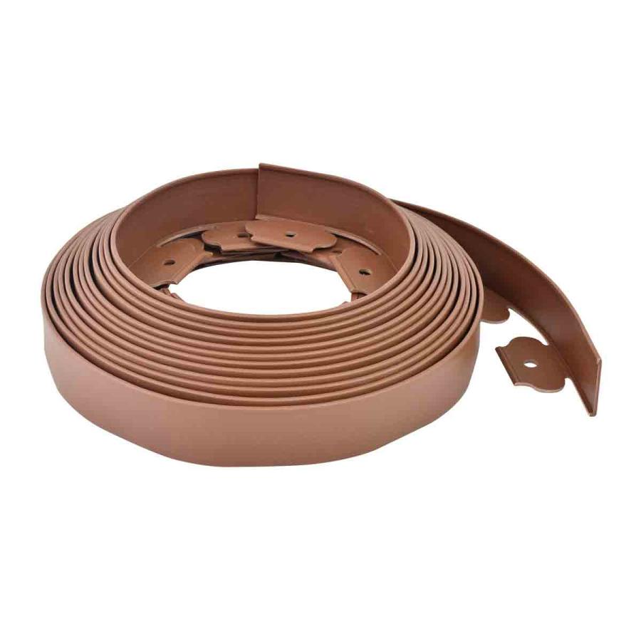 Fencing Decking & Landscaping |  Plastic Border Edging 10M Roll 5Cm Tall (Brown) Fencing Decking & Landscaping Brown