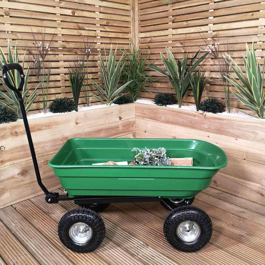 Garden Tools |  75 Litre 200Kg Capacity Tipping Garden Dump Cart / Truck Trolley / Wheelbarrow Garden Tools Garden Tools