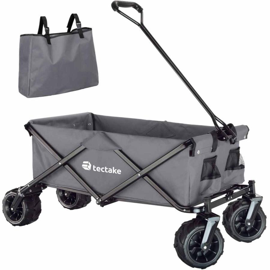 Garden Tools |  Foldable Garden Trolley With Wide Tires '80Kg Max Load' Grey Garden Tools Garden Tools