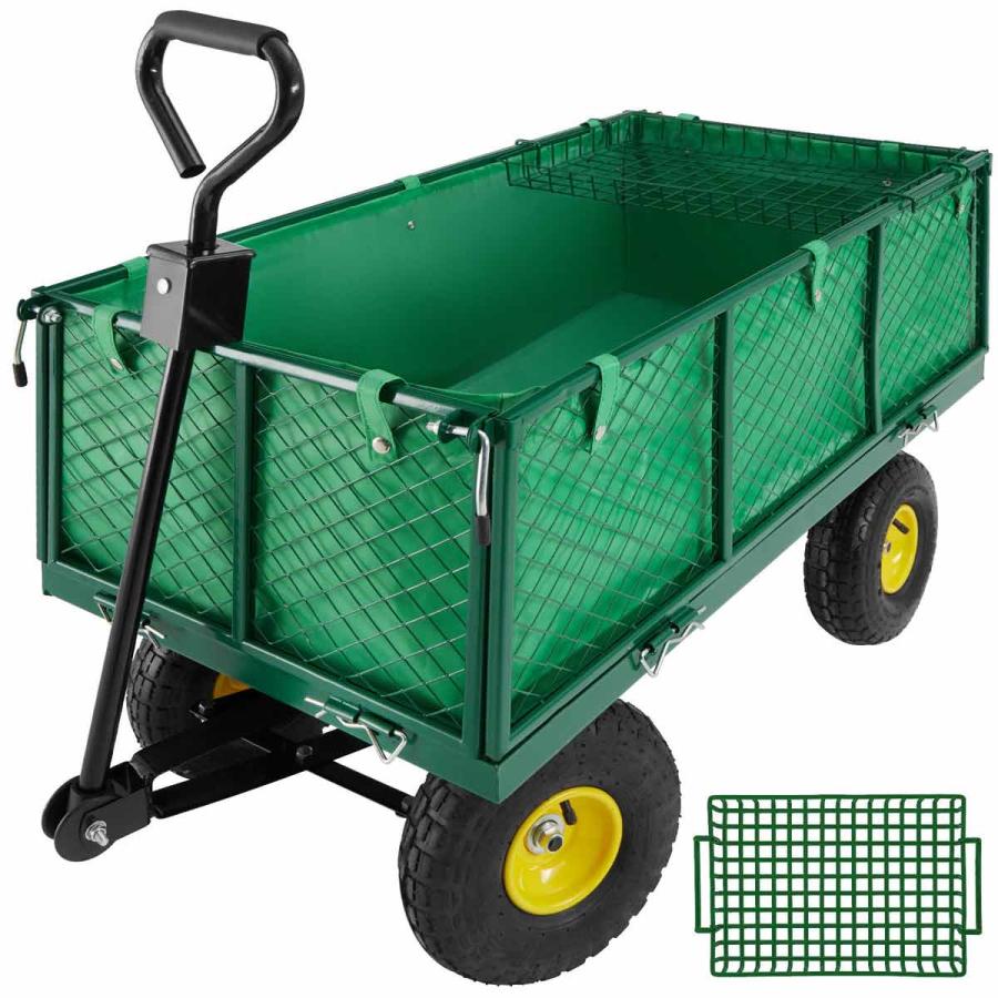 Garden Tools |  Garden Trolley With Shelf Max. 550Kg Green Garden Tools Garden Tools