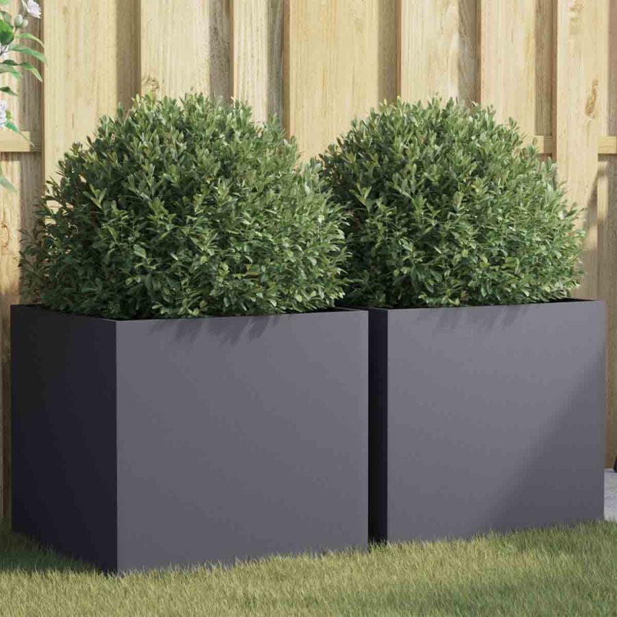 Planting & Growing |  Planters 2 Pcs Anthracite 49X47X46 Cm Planting & Growing Grey