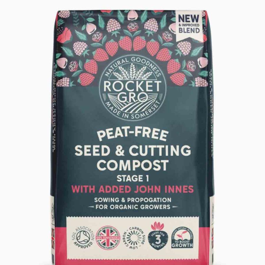 Planting & Growing |  Rocketgro Peat-Free Seed & Cutting Compost With Added John Innes 20 Litre X 1 Unit Planting & Growing Brown