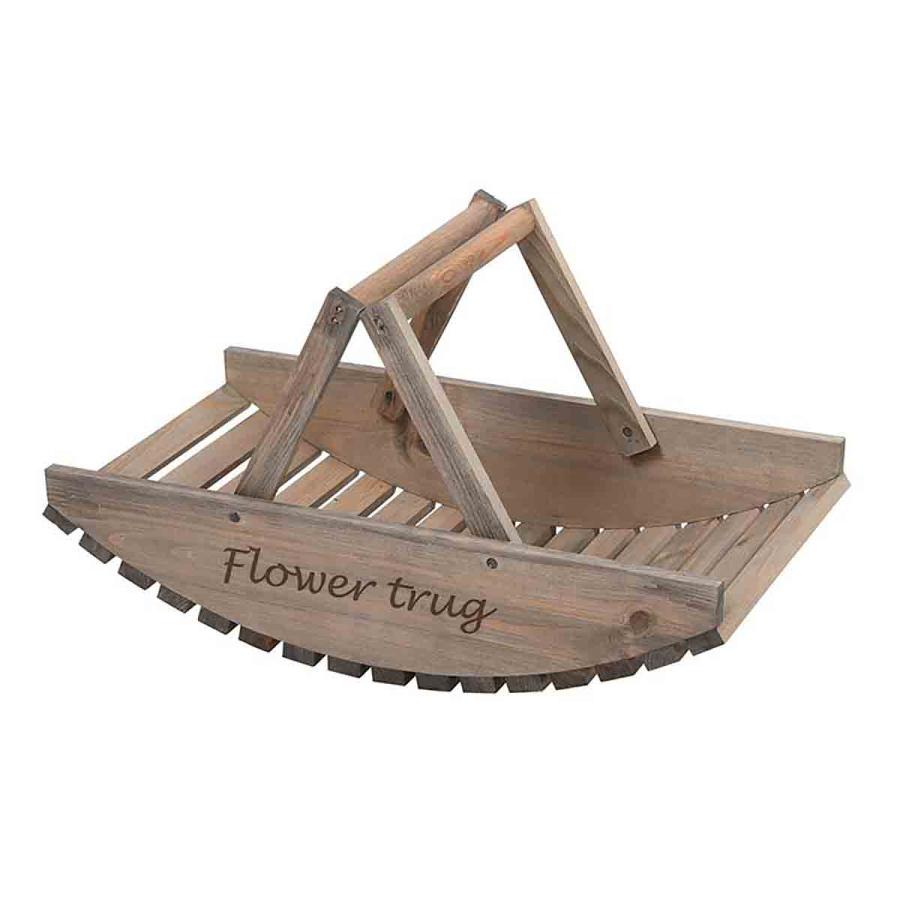 Planting & Growing |  Wooden Flower Trug Planting & Growing Brown